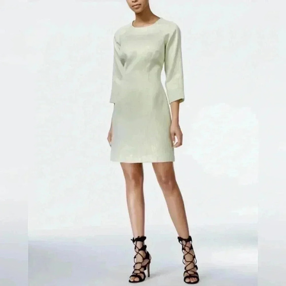 Rachel by Rachel Roy Mint Green Iridescent Sheath Dress Size 6 NWT - Picture 1 of 9